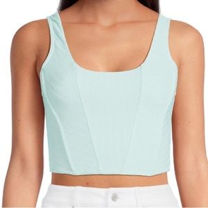No boundaries, teal corset top